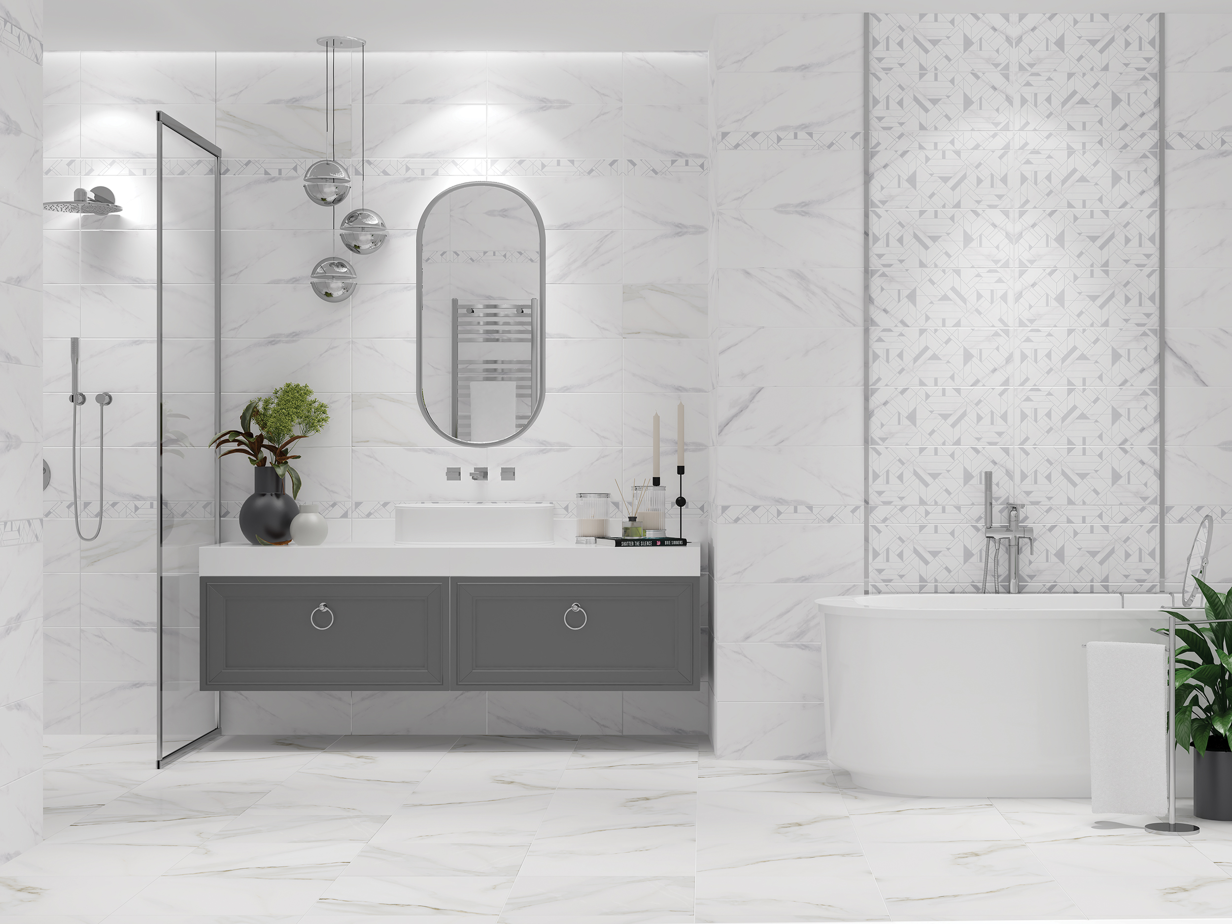 Распродажа остатков Azori Декор Azori Alpi Св-Серый 20,1X50,5 см 1 шт.