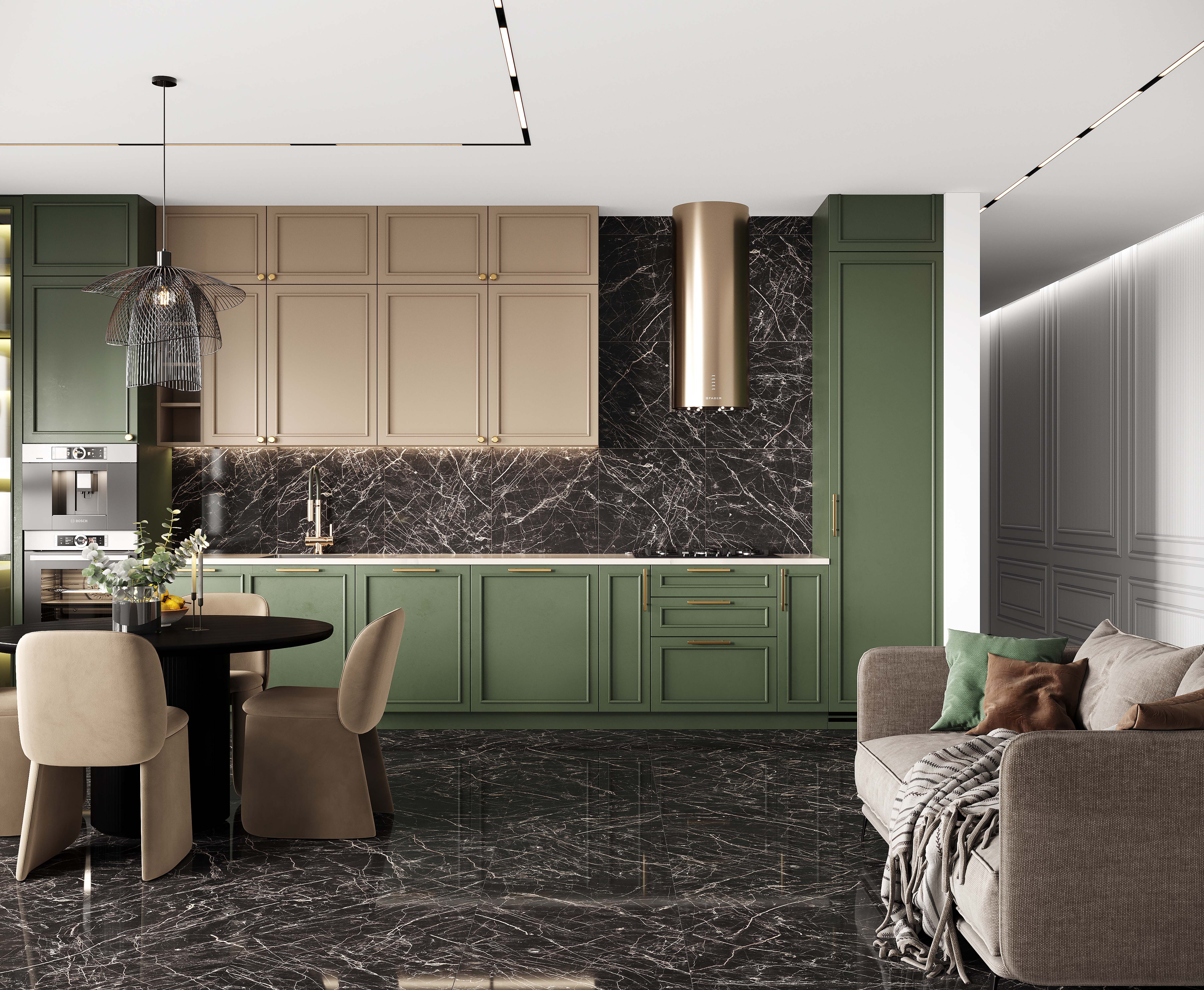 Изображение товара Керамогранит Laparet Arkadia black 60X120 см 1,44 м² для внутренней отделки