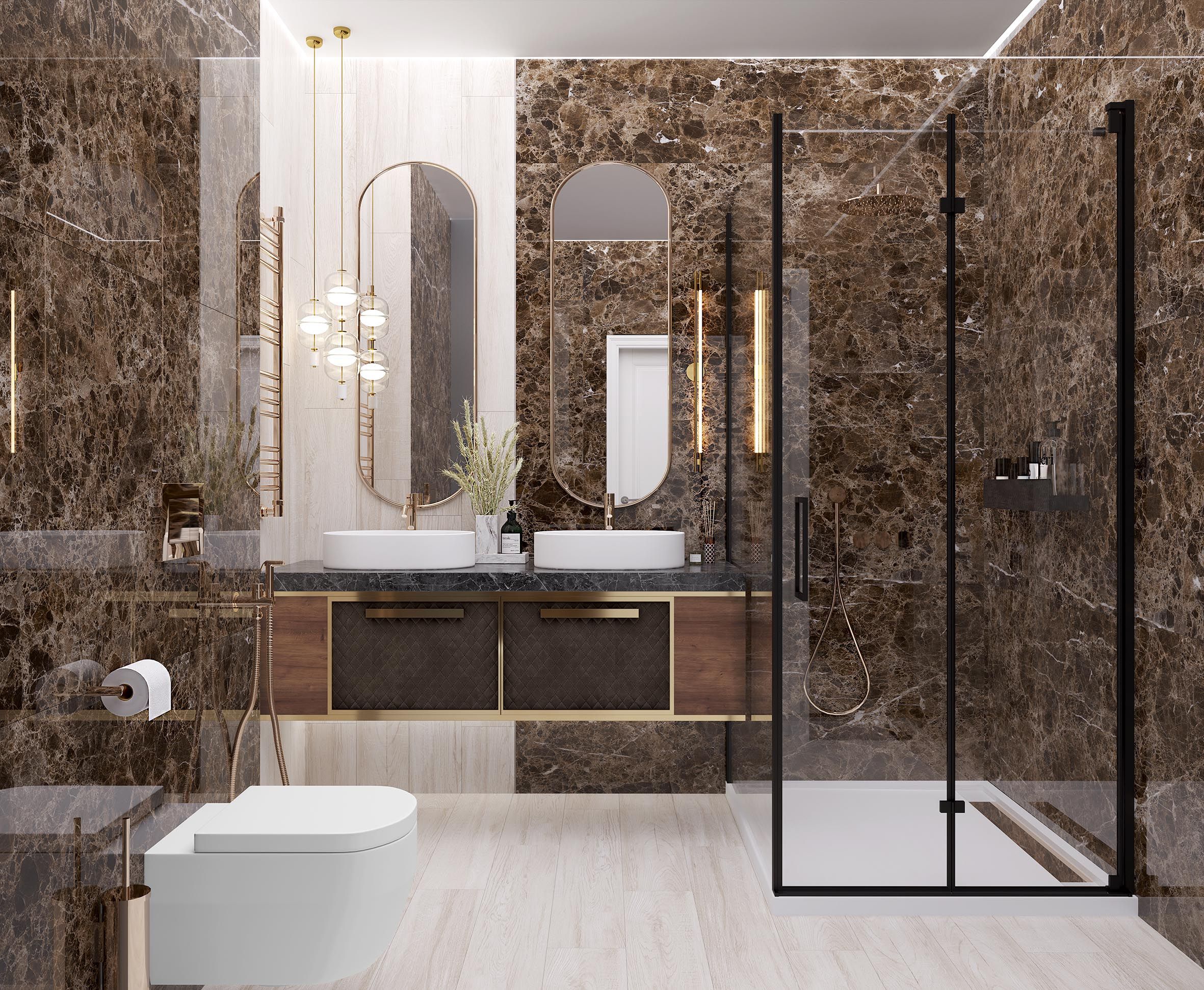 Изображение товара Керамогранит Laparet Emperador Темкор brown 60X120 см 1,44 м² для стен