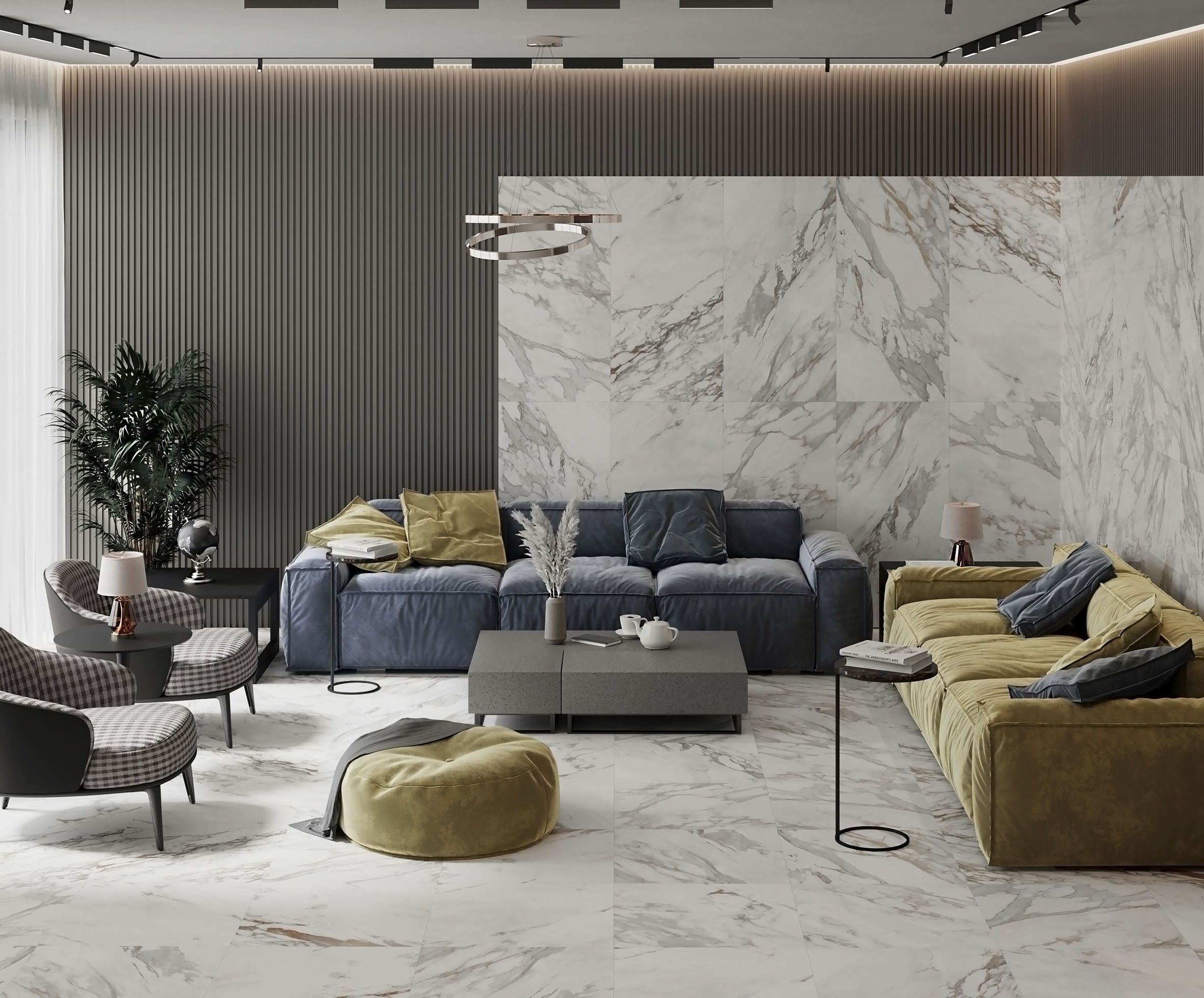 Изображение товара Керамогранит Laparet Calacatta Roma белый 60X120 см 1,44 м²