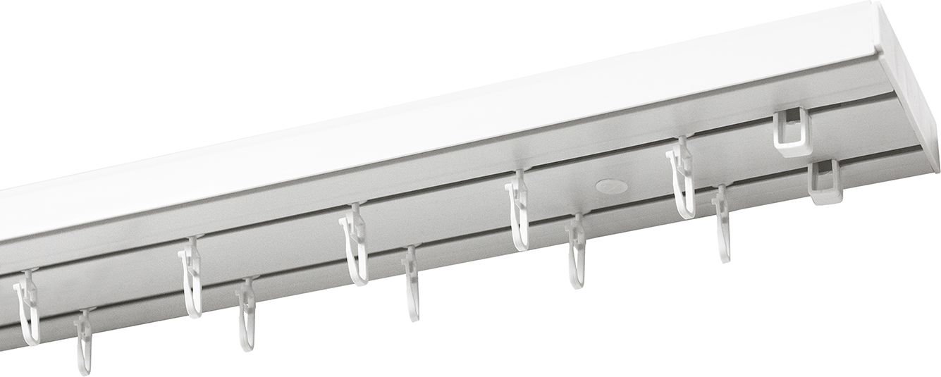 Изображение товара Карниз пластиковый комплект 2 метра белый Уют для штор