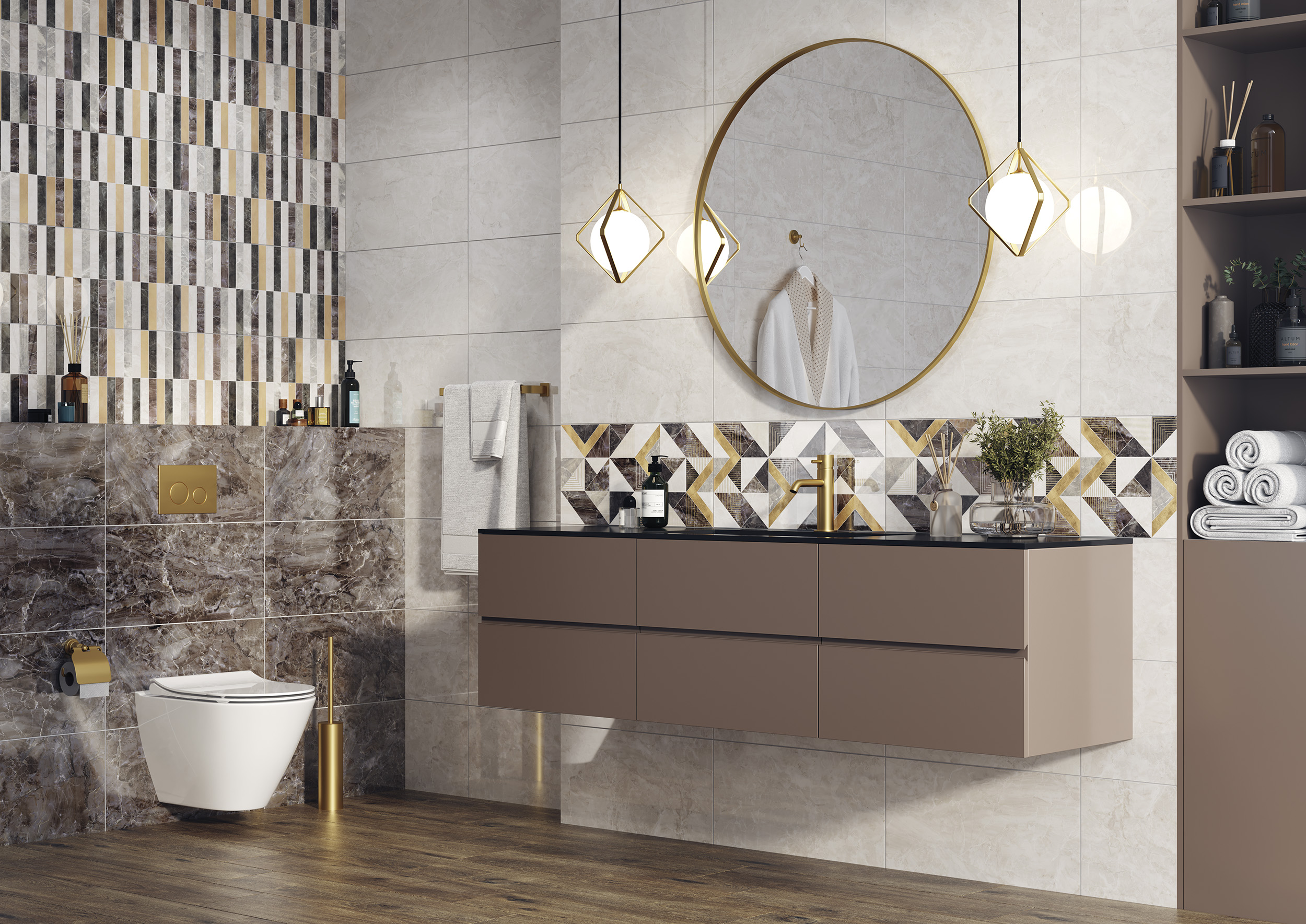 Изображение товара Плитка Cersanit Landscape Коричневая 29,8X59,8 см для ванной