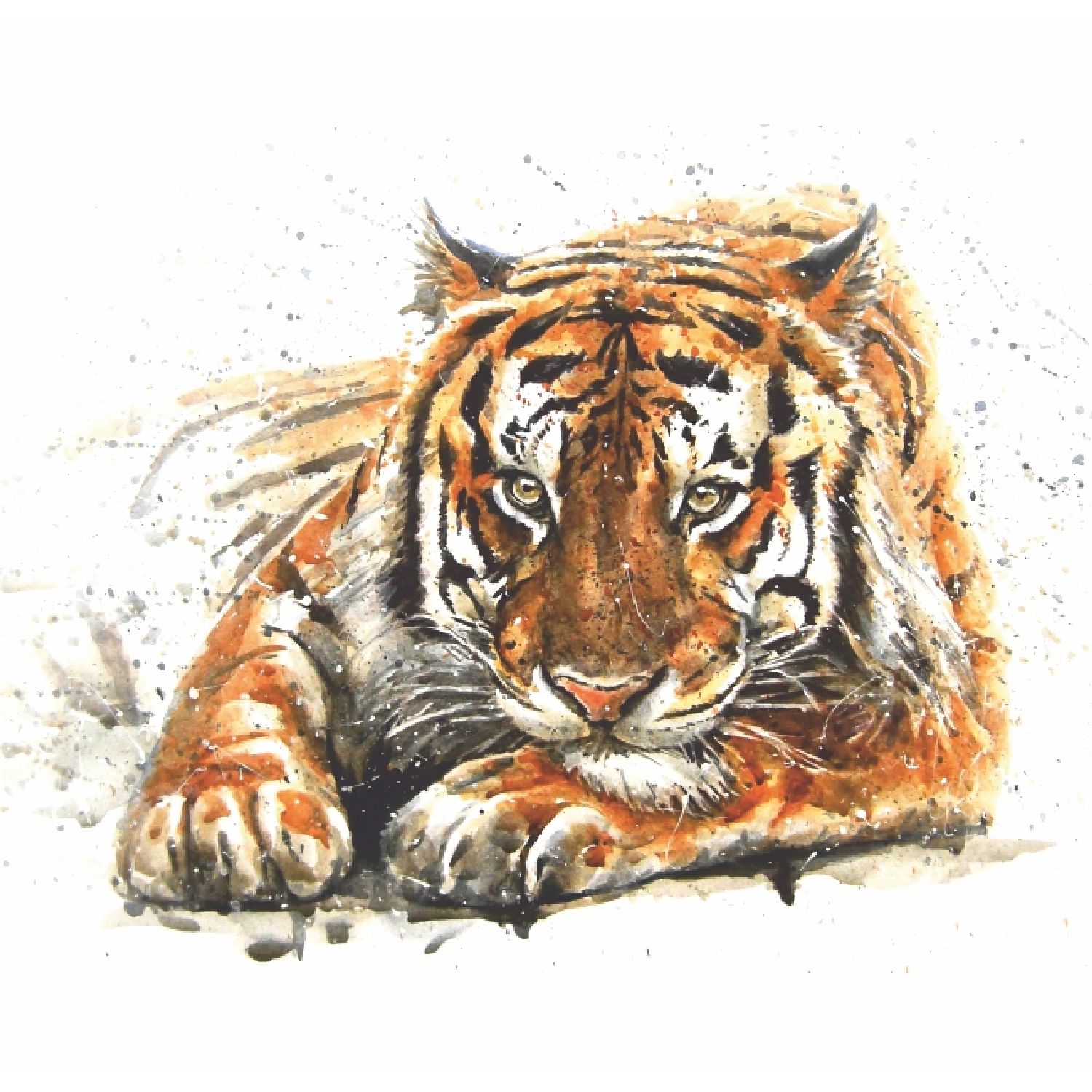 Изображение товара Фотообои Симфония Bellissimo Амурский тигр 139,8х139,8 см для гостиной