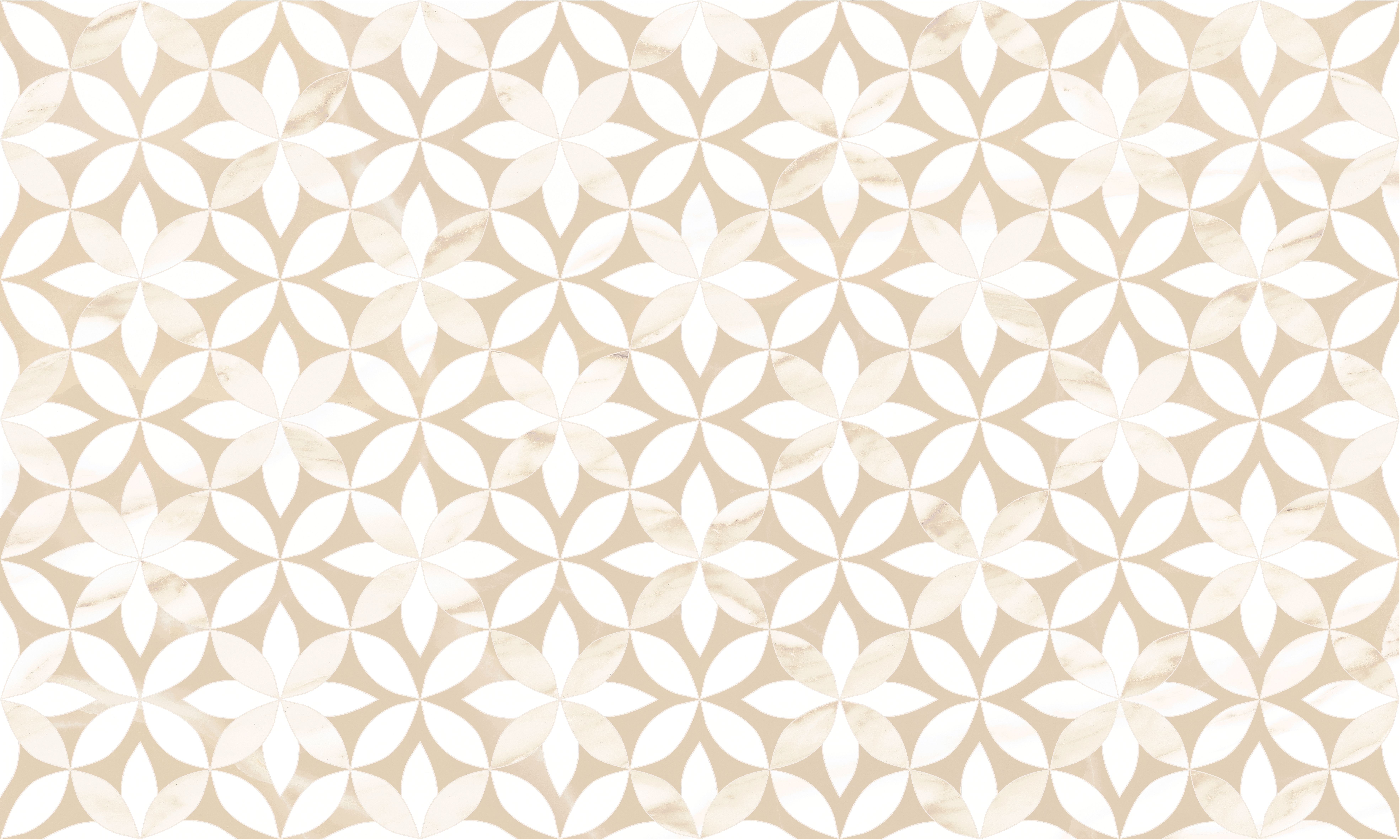 Изображение товара Декор для стен Gracia Ceramica Donna Беж Цветы 30x50 см 1,2 м² для ванной