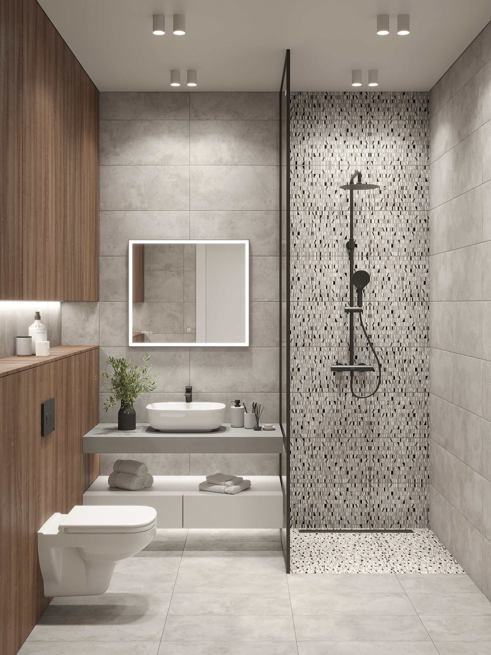 Изображение товара Керамогранит Cersanit Congreteho серый 29,7X59,8 см для интерьера