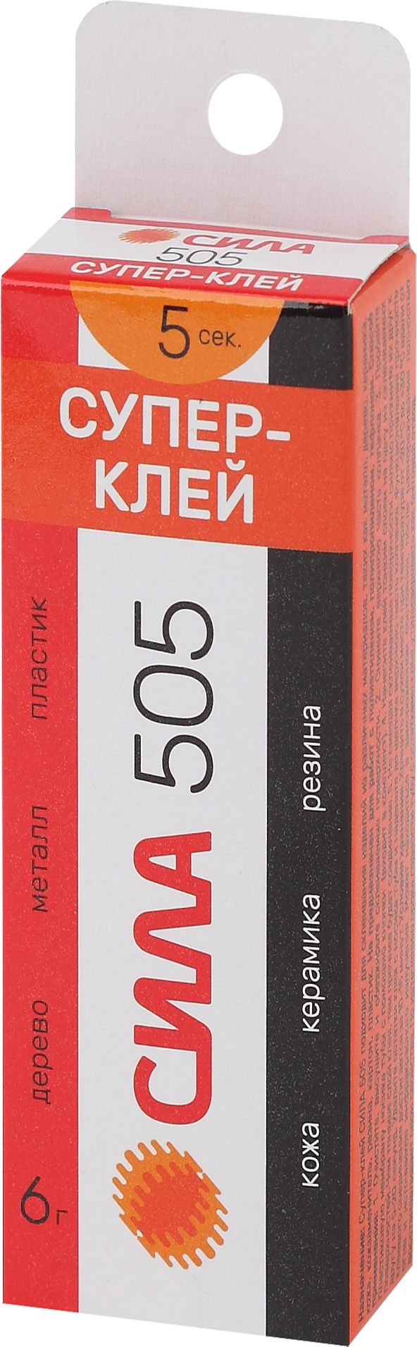 Изображение товара Супер клей Сила 505-6, 6 гр
