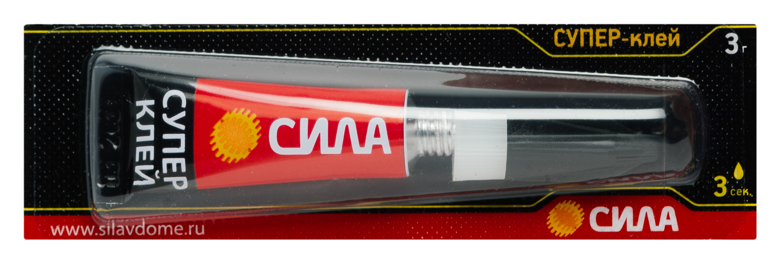 Изображение товара Клей сверхпрочный Сила SSBL 12-3, 3 гр