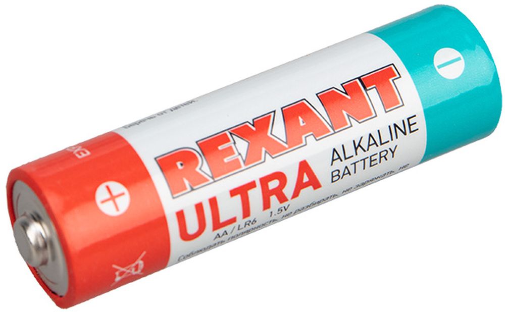 Изображение товара Батарейка алкалиновая ультра AA/LR6 1,5V 2 шт. (пальчик) блистер REXANT