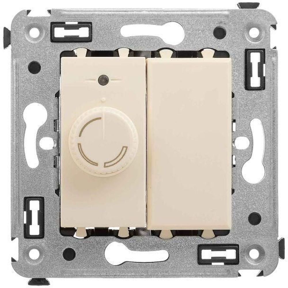 Изображение товара Выключатель диммер DKC Avanti закаленная сталь за 1999 рублей