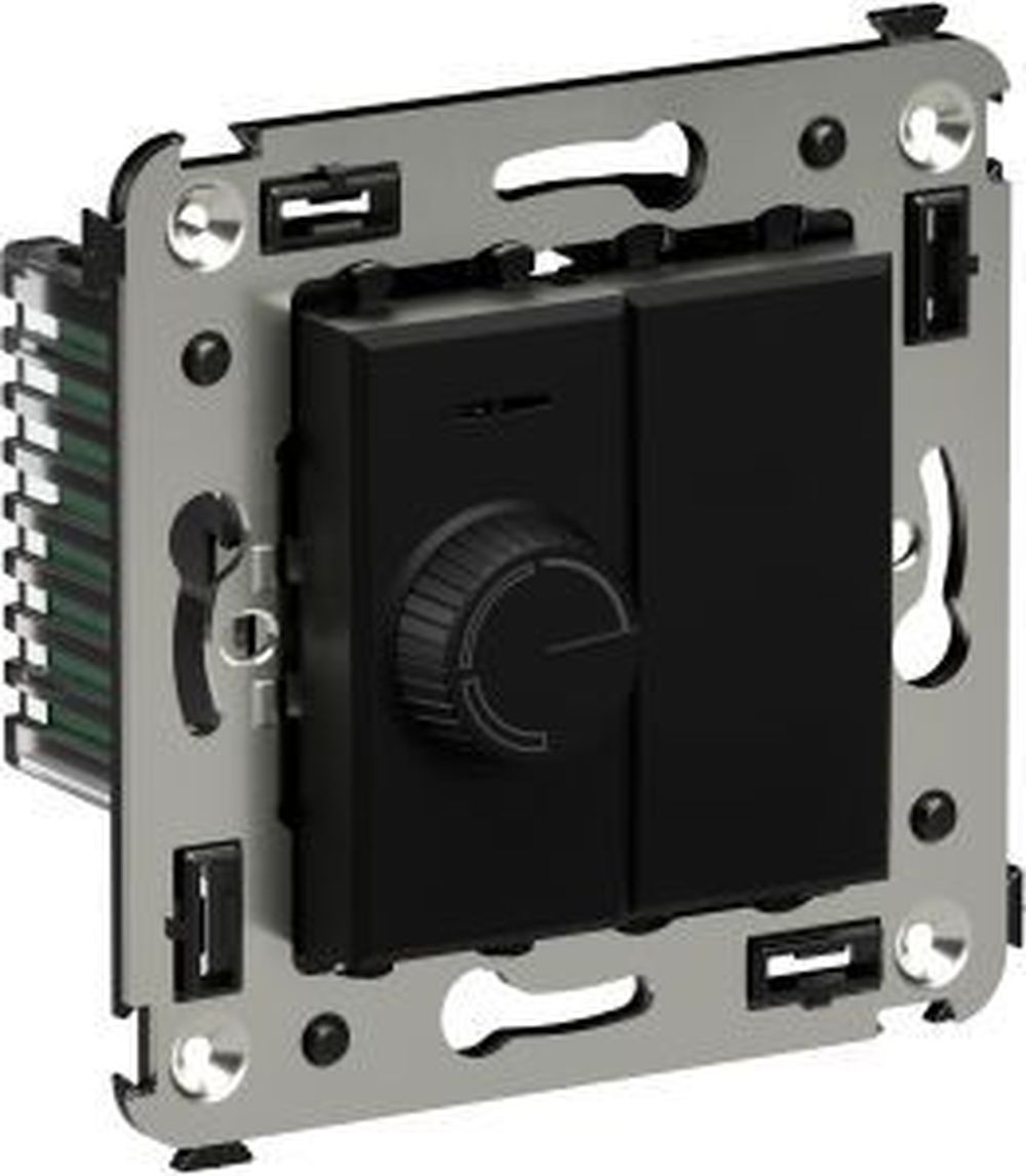 Изображение товара Выключатель диммер DKC Avanti черный матовый для регулировки света