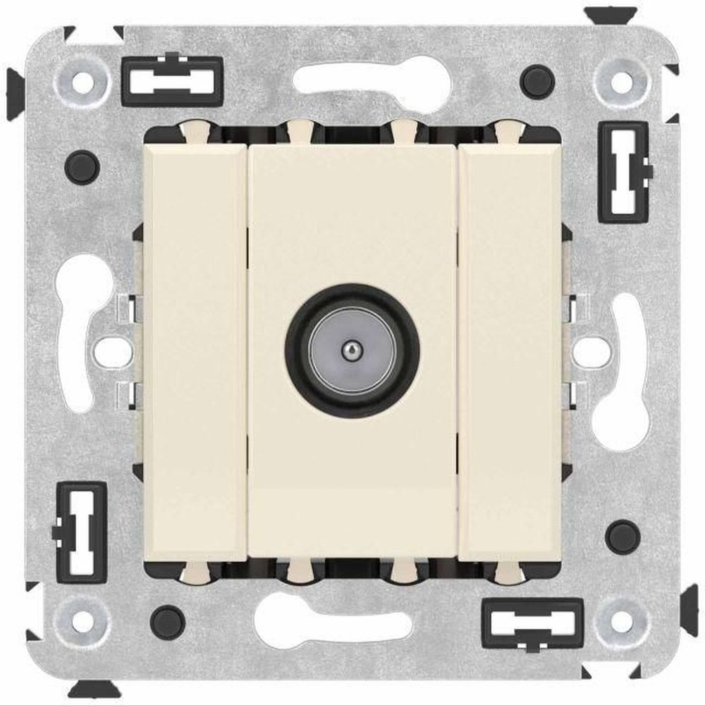 Изображение товара Розетка TV 1 пост DKC Avanti закаленная сталь серебристая