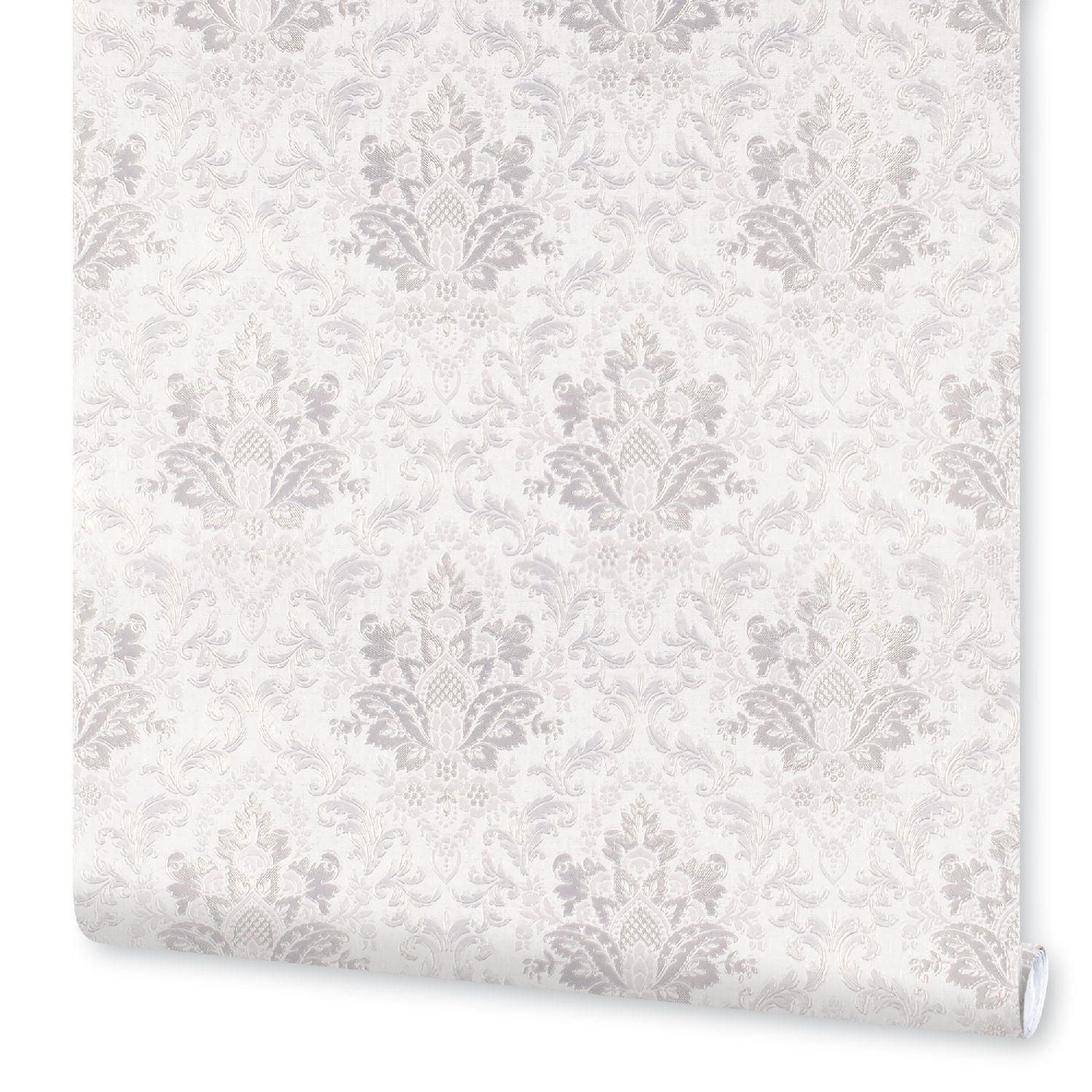 Изображение товара Обои бумажные дуплексные Гламур 777-06, серый, 0,53х10 м для гостиной