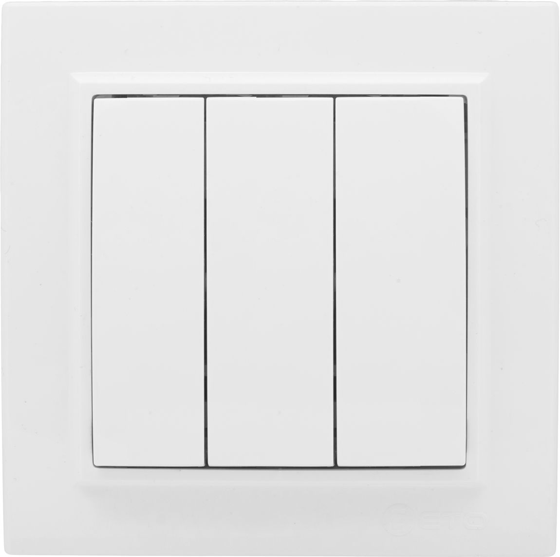 Изображение товара Минск Выключатель 3-клавишный СП,10А, белый EKF Basic