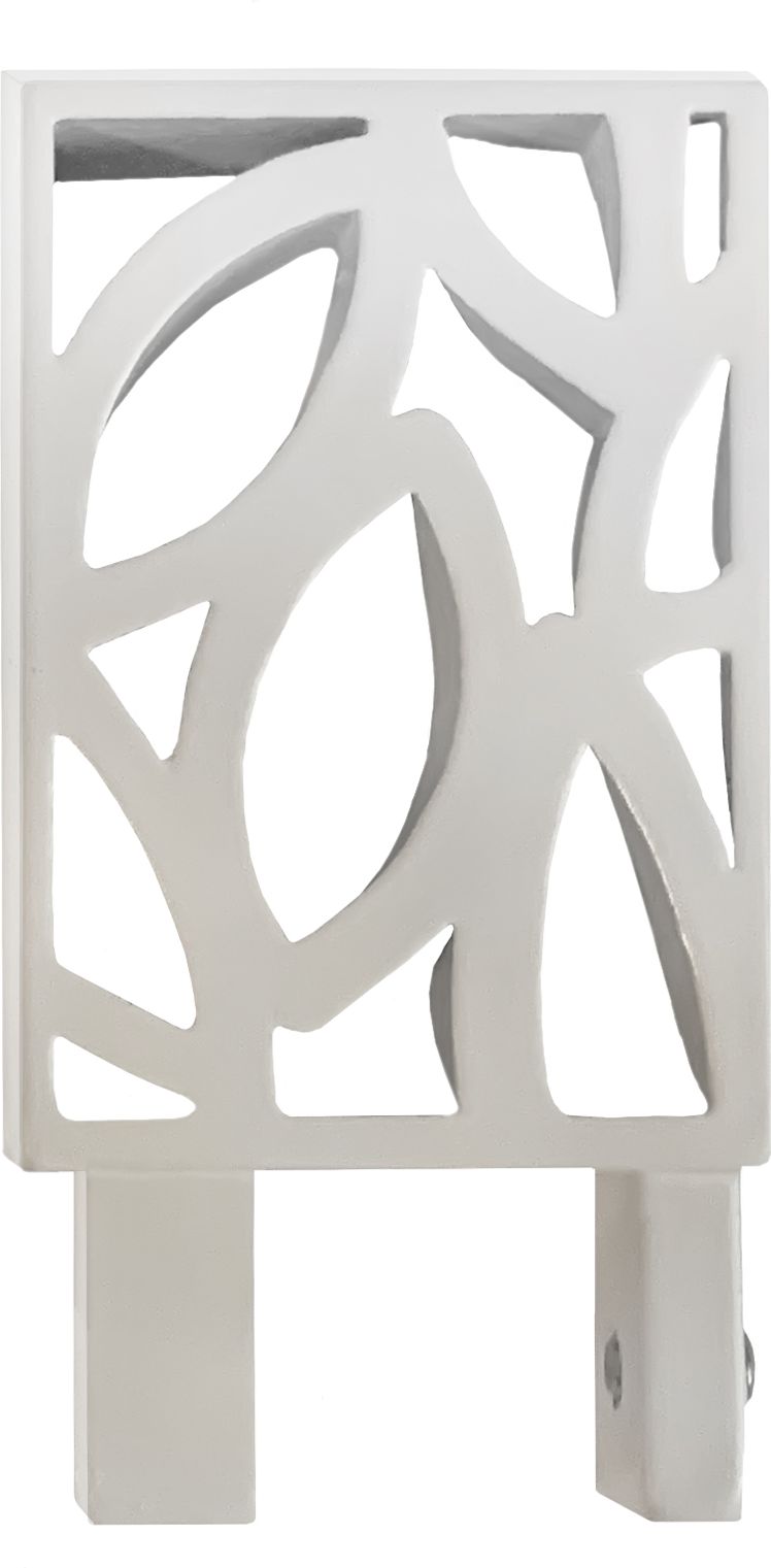 Изображение товара Наконечник для настенного карниза Листики Квадро белый ORBIS