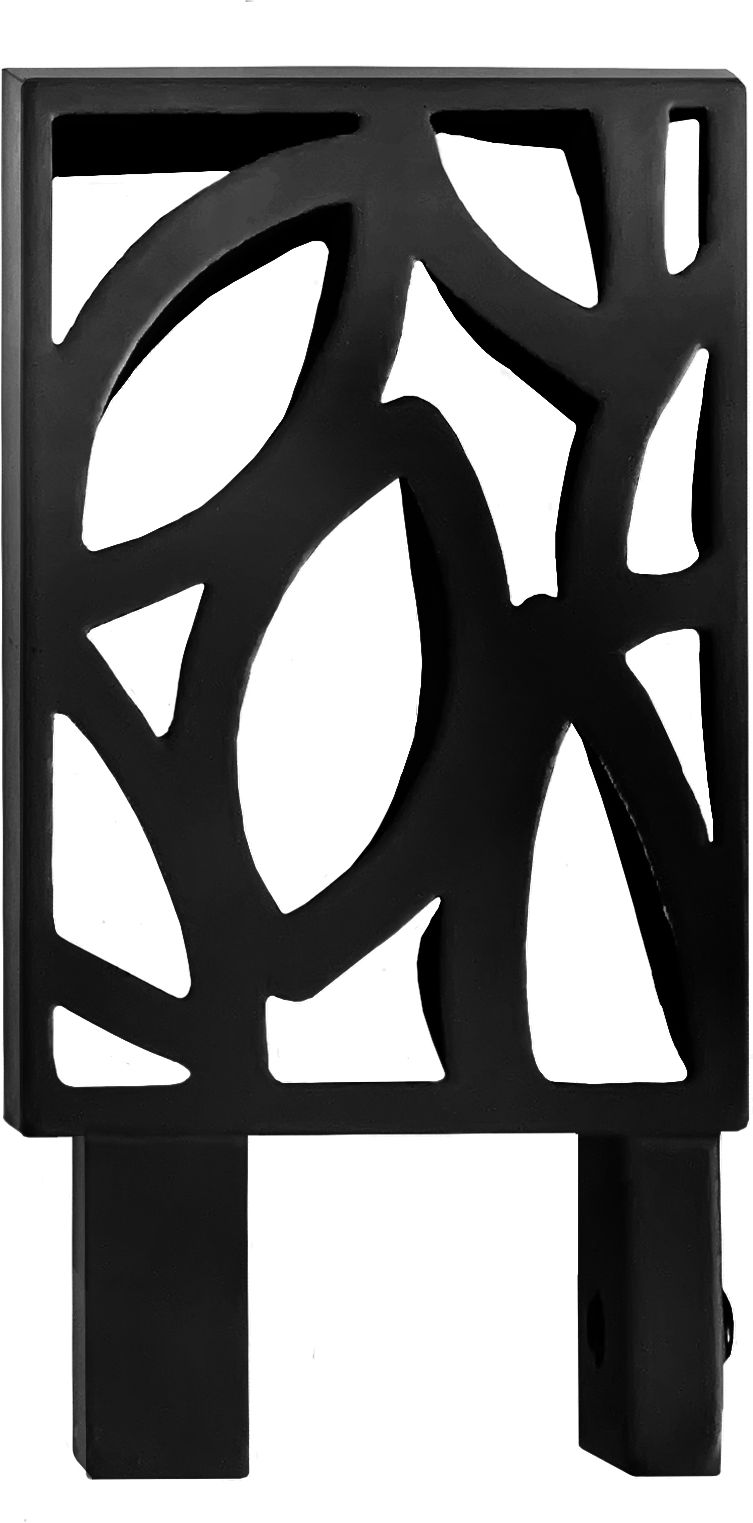 Изображение товара Наконечник для карниза листики квадро черный металлический орбис 5056601