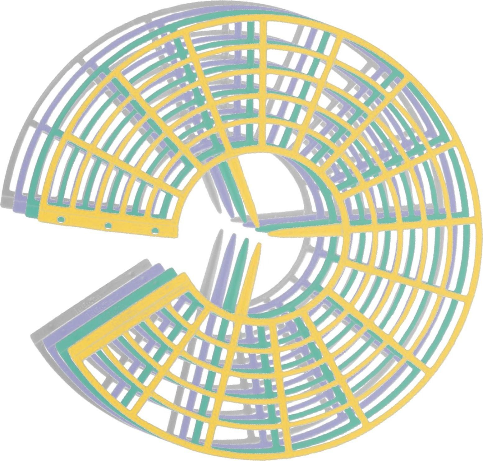 Изображение товара Набор опор для клубники InGreen Green Republic пластиковая микс 285х285х20 мм