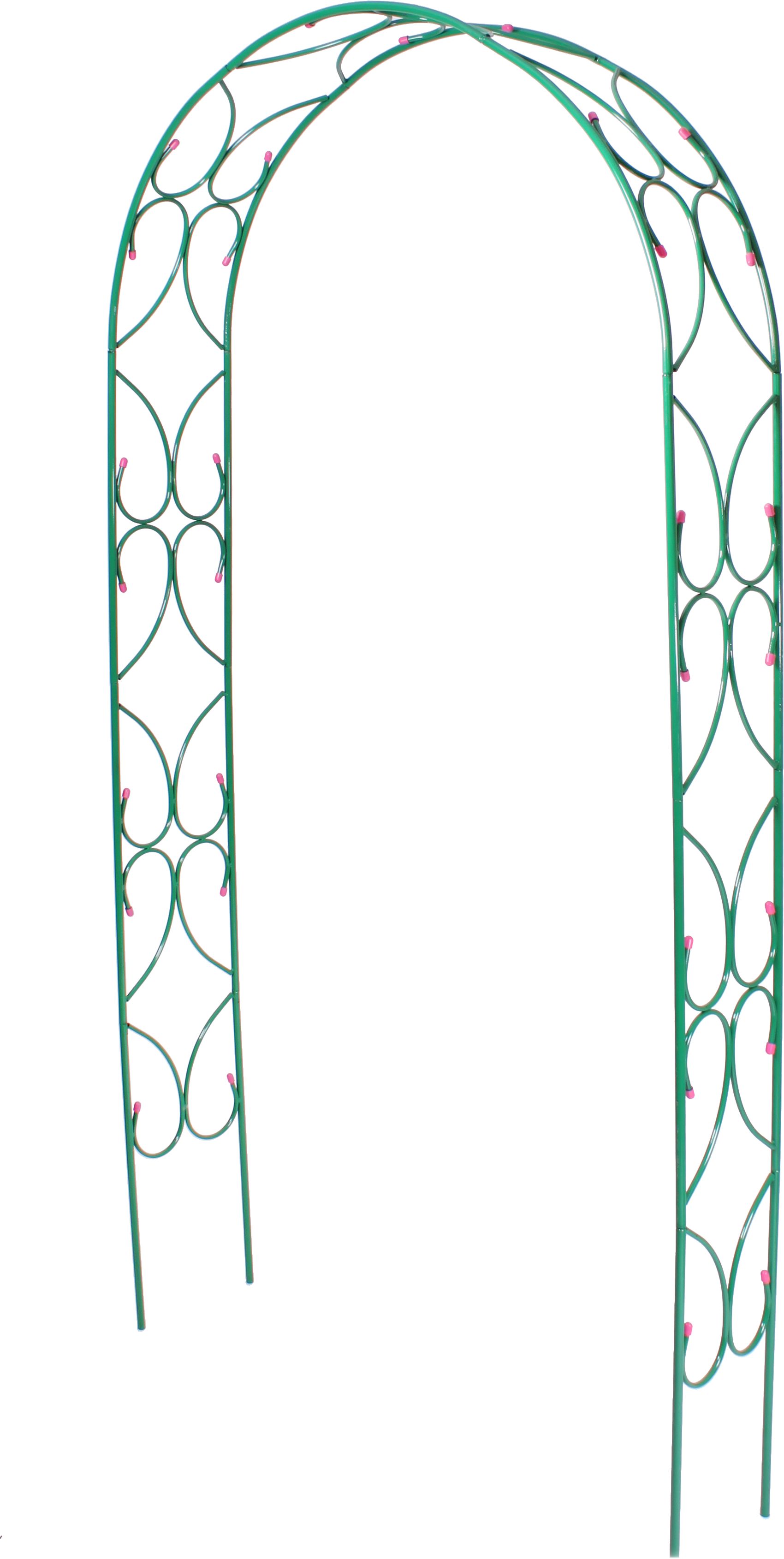Изображение товара Арка садовая разборная Клевер-С Узор-2, металлическая, 2,5 м, зеленая