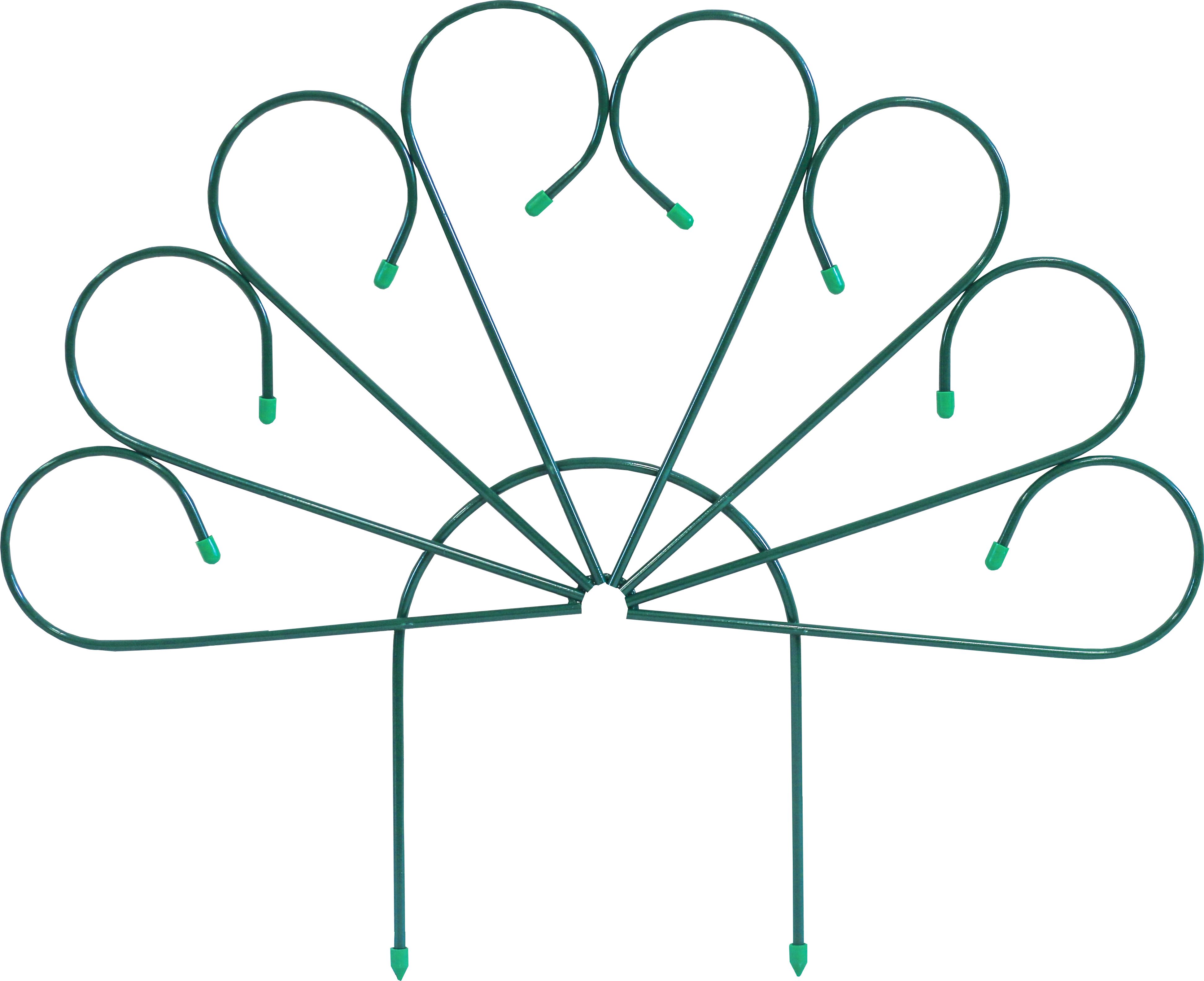 Изображение товара Заборчик Клевер-С Павлина садовый зеленый 0,74x0,9 м металлический