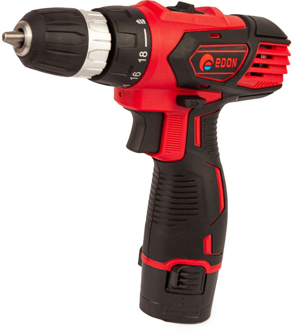 Изображение товара Аккумуляторная дрель-шуруповерт Edon AD-12CA 12 В 2 скорости