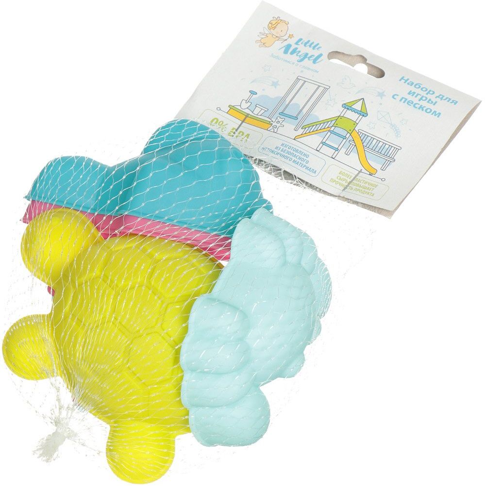 Изображение товара Набор формочек Lalababy Follow Me для игры с песком микс 6 предметов 