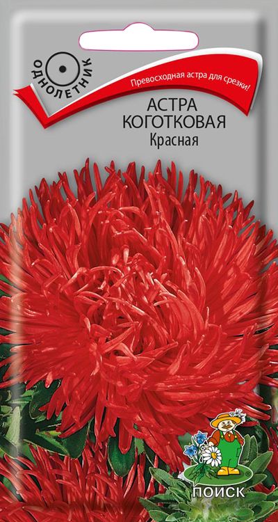 Изображение товара Семена Астра Коготковая Красная 0,3 г