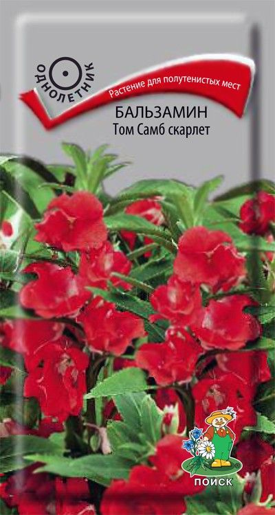 Изображение товара Семена Бальзамин Том Самб Скарлет 0,1 г