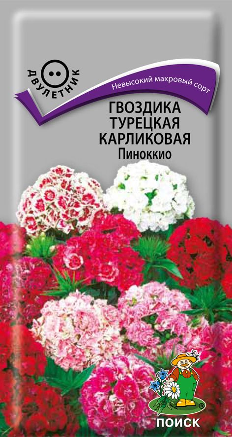 Изображение товара Семена Гвоздика Карликовая Пиноккио 0,3 г