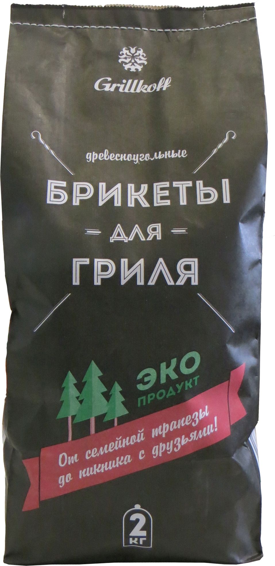 Изображение товара Брикеты древесноугольные Grillkoff 2 кг для гриля