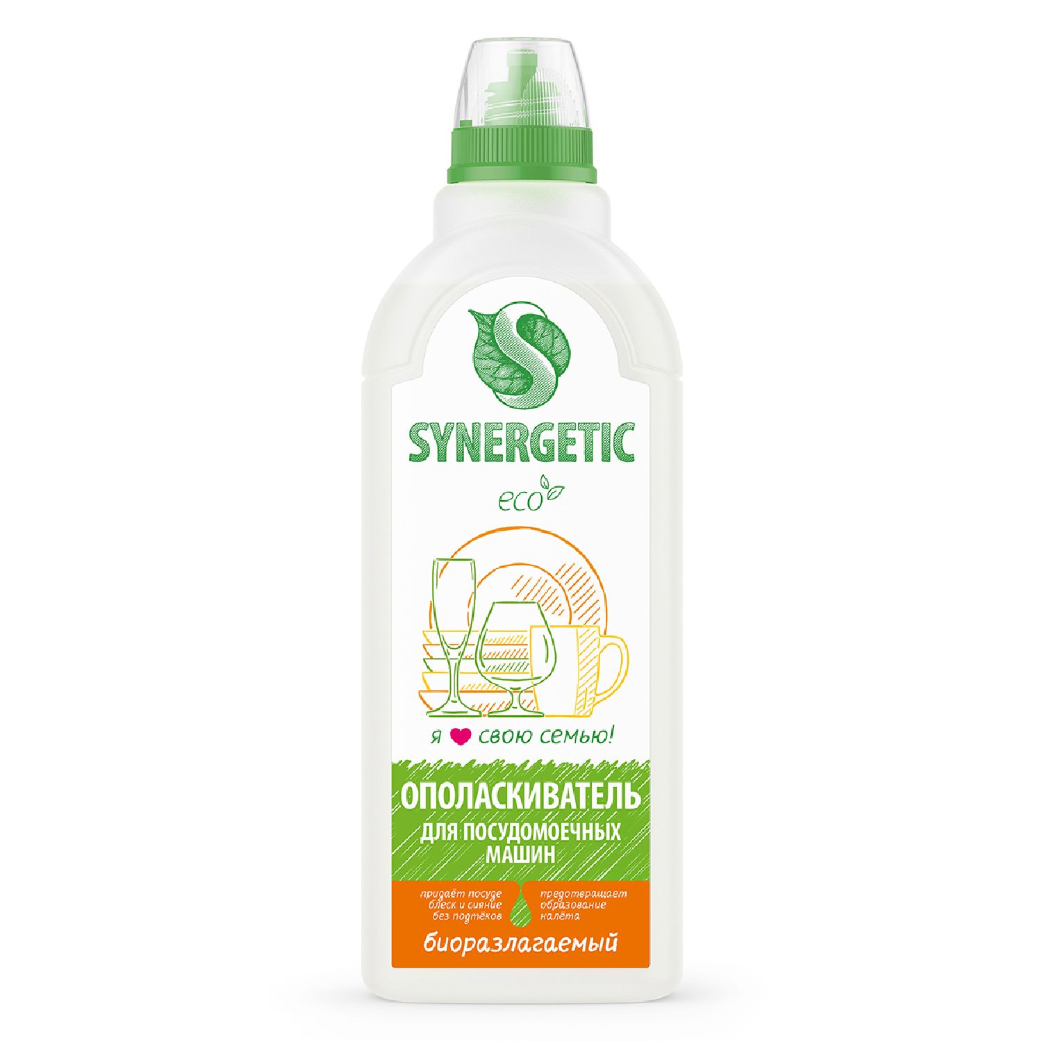 Изображение товара Ополаскиватель Synergetic для посудомоечной машины, 750мл