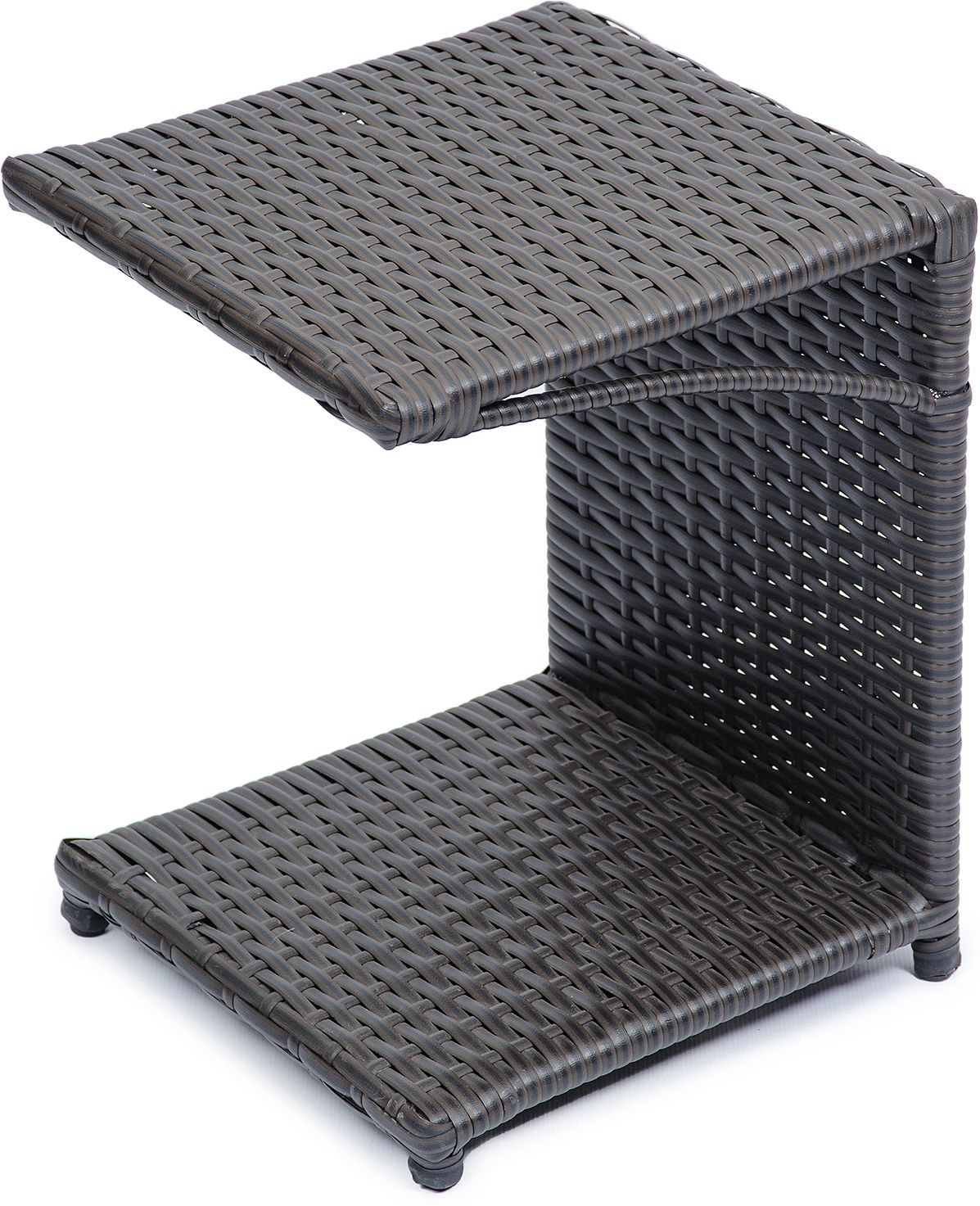 Изображение товара Садовый столик GreenGard 35x35x45 см коричневый для шезлонга и отдыха на улице