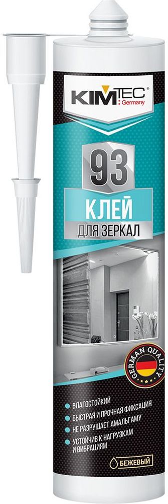 Изображение товара Монтажный клей KIM TEC 93 для зеркал бежевый 280 мл