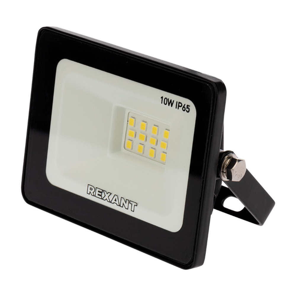Изображение товара Прожектор Rexant LED 10 Вт черный без датчика движения для наружного освещения