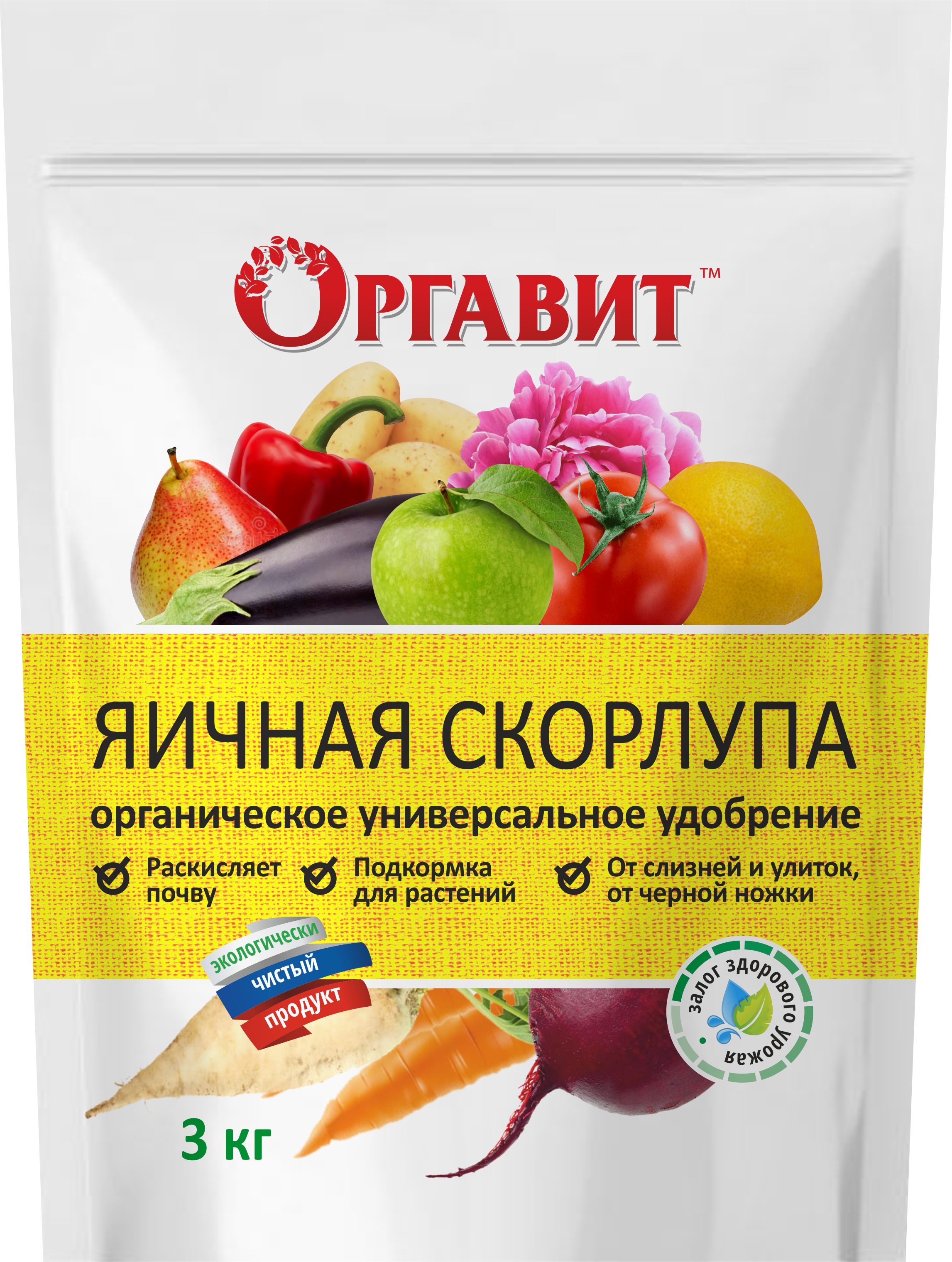 Изображение товара Удобрение Оргавит Скорлупа яичная 3 кг