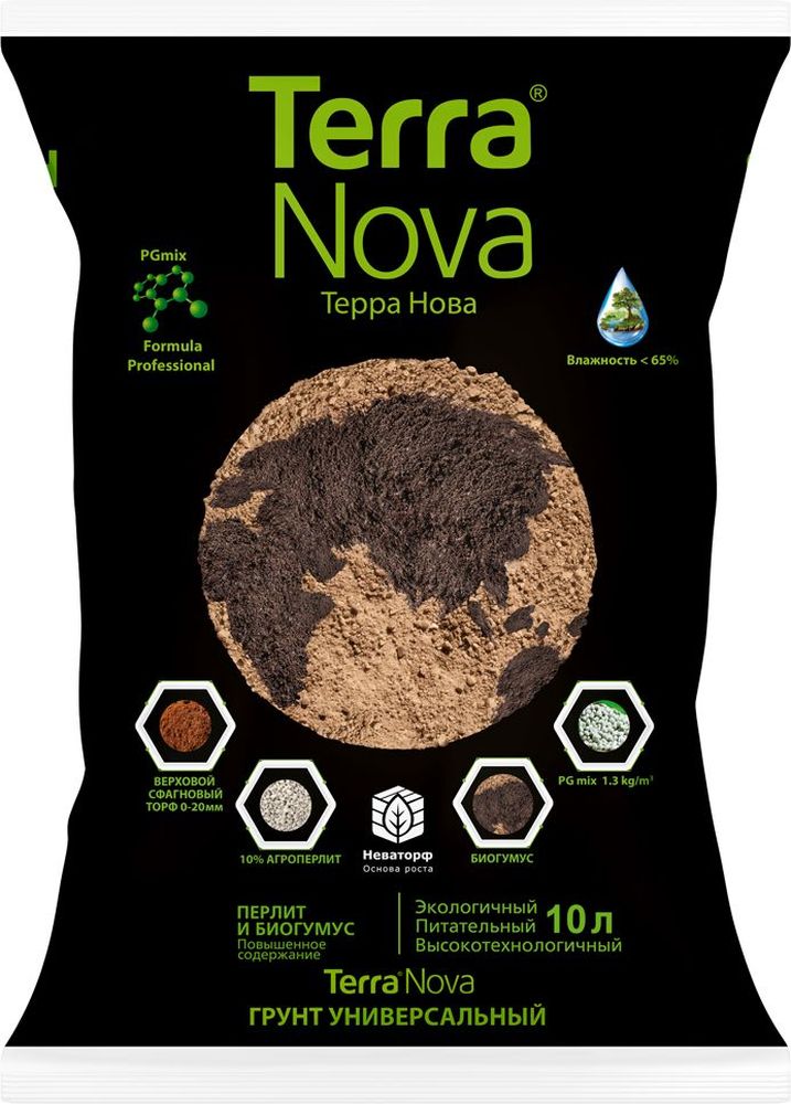 Изображение товара Грунт универсальный TERRA NOVA ДОМ, САД 10 л
