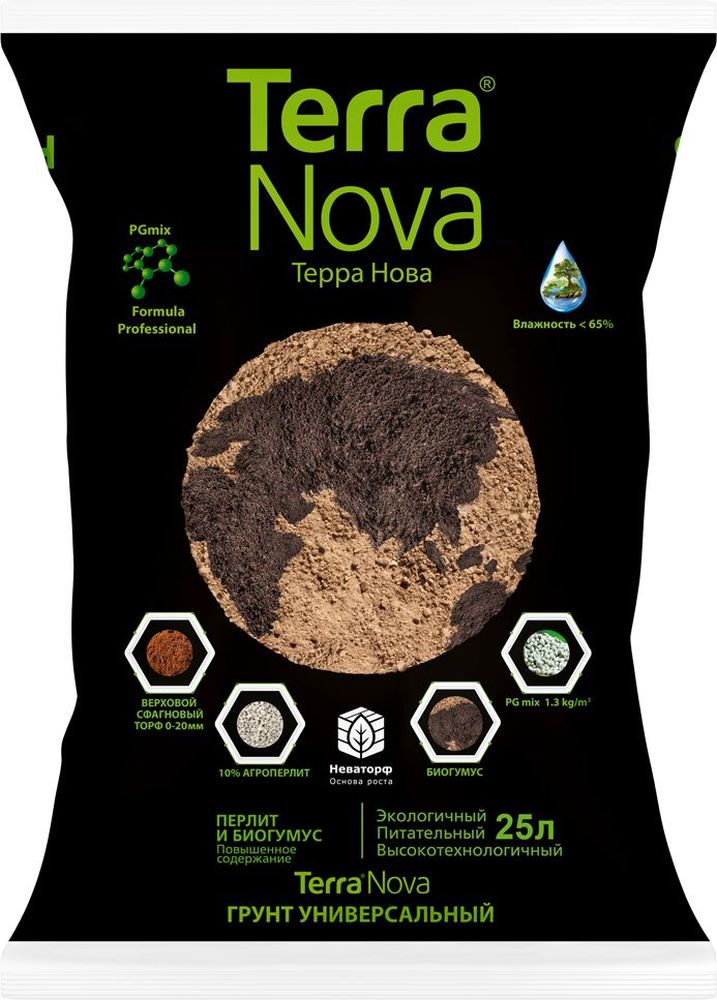 Изображение товара Грунт универсальный TERRA NOVA ДОМ, САД 25 л