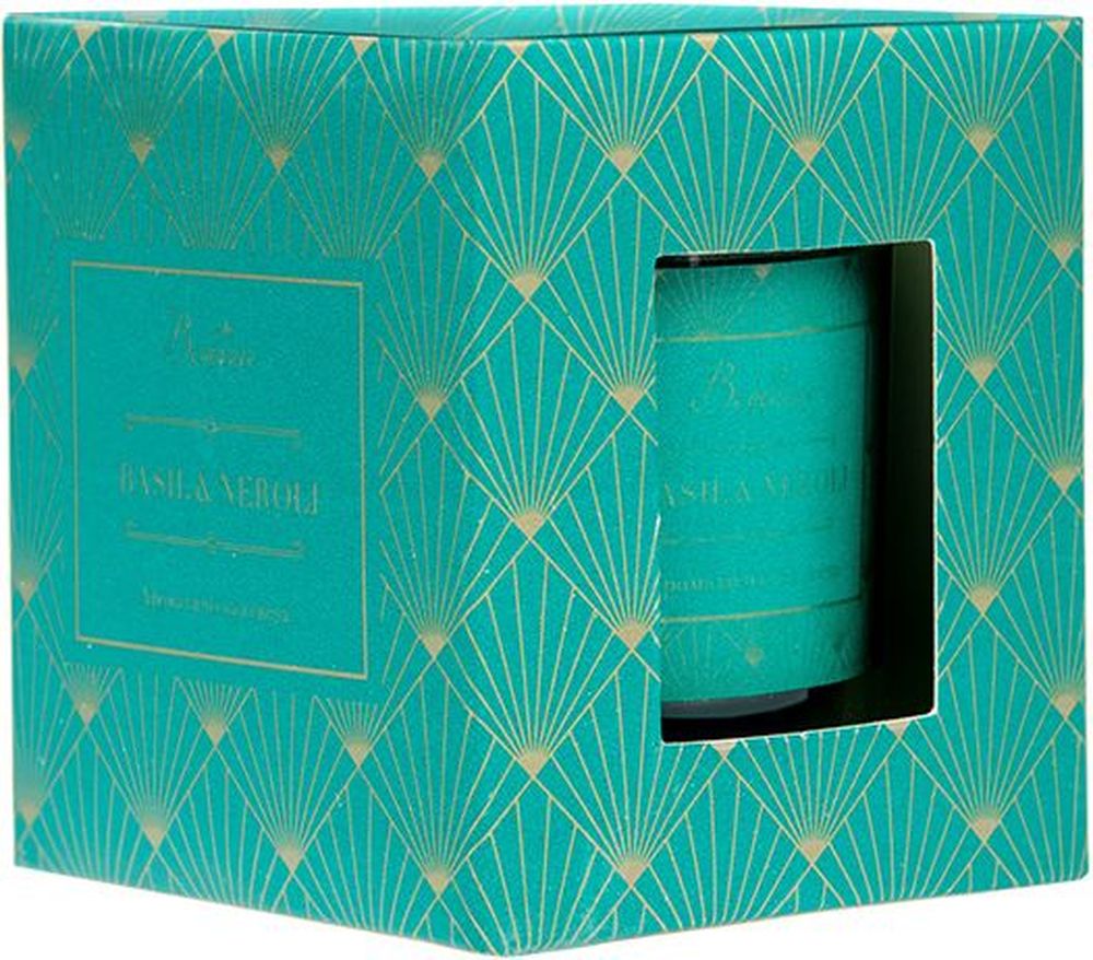 Изображение товара Ароматическая свеча BASIL & NEROLIx стеклянная 70x70x80 мм с ароматом базилика и нероли