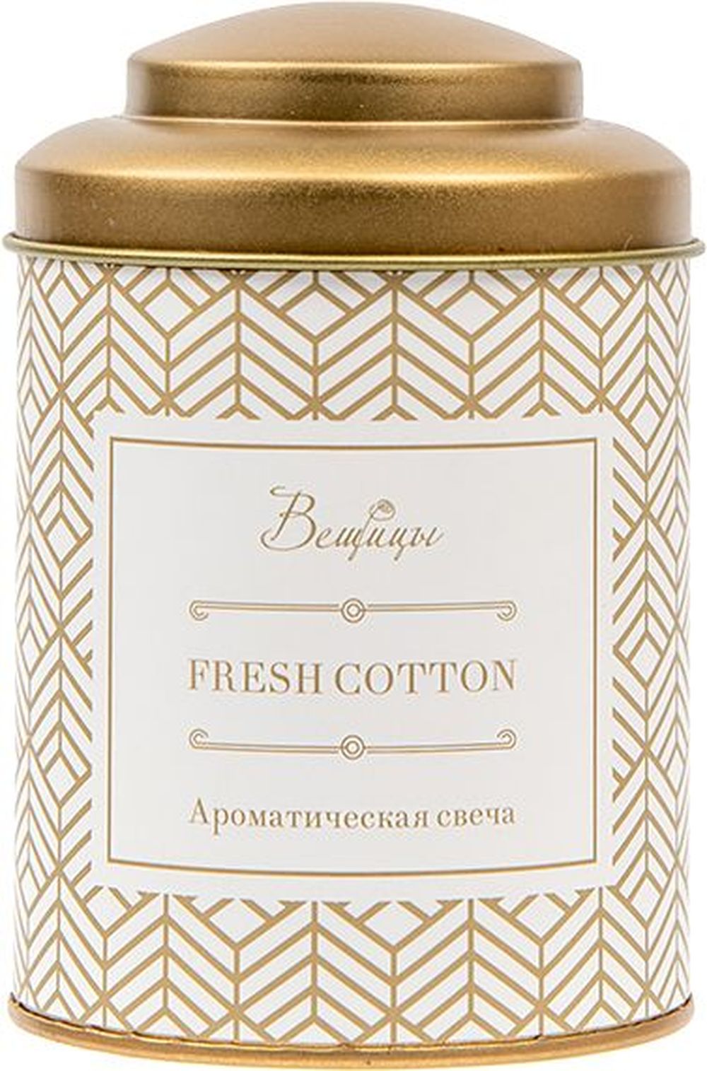 Изображение товара Ароматическая свеча FRESH COTTON 75x75x110 мм с цветовыми нотами и древесным ароматом