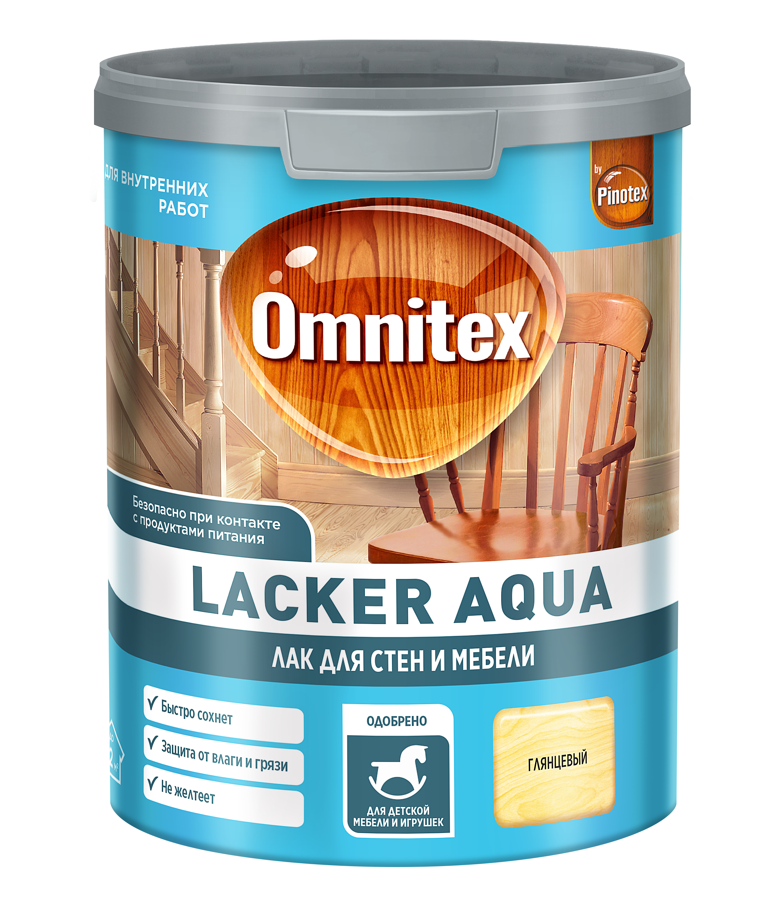 Изображение товара Лак Pinotex Lacker Aqua 70 глянц на водной основе 1 л для внутренних работ