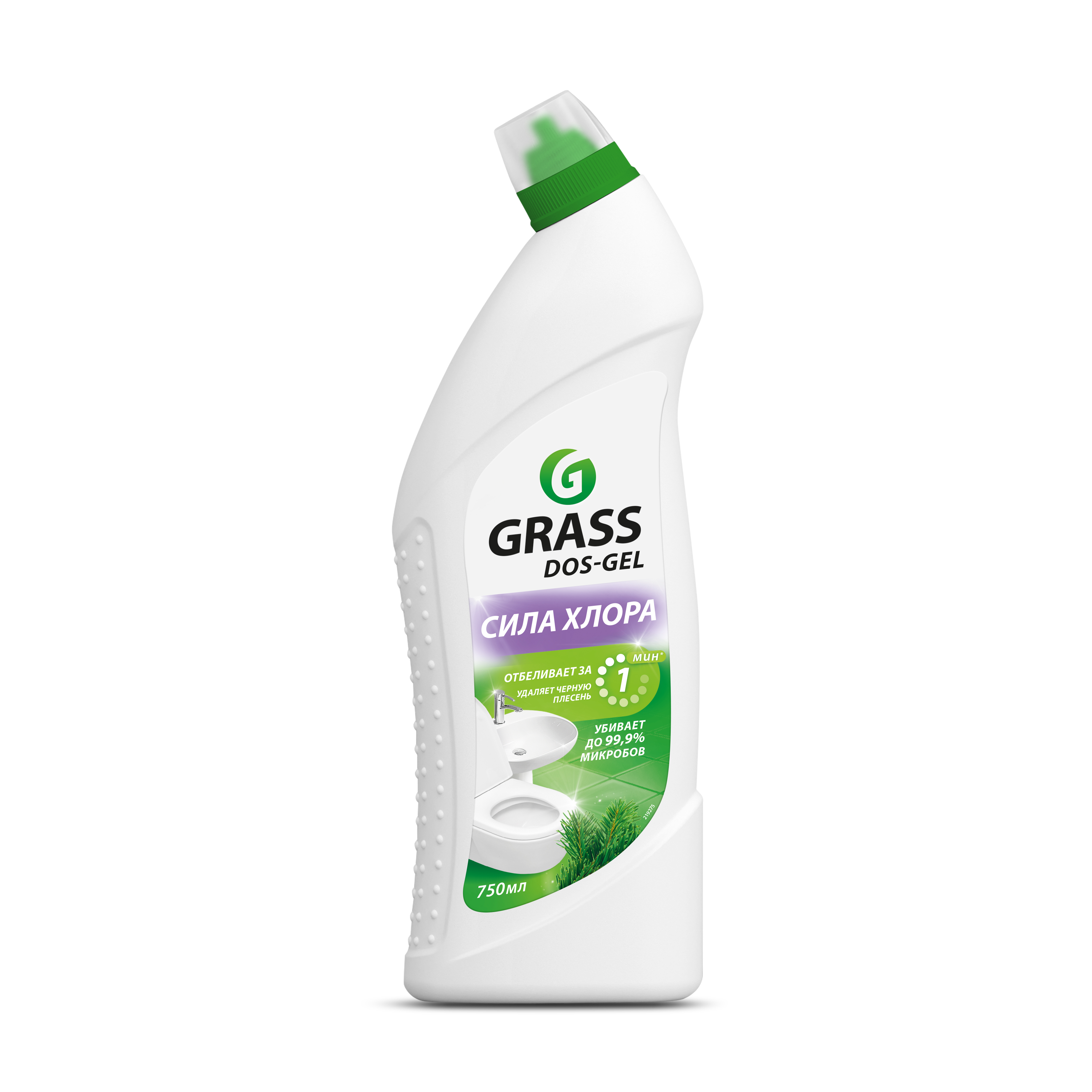 Изображение товара Универсальный чистящий гель Grass DOS GEL Сила хлора 750 мл