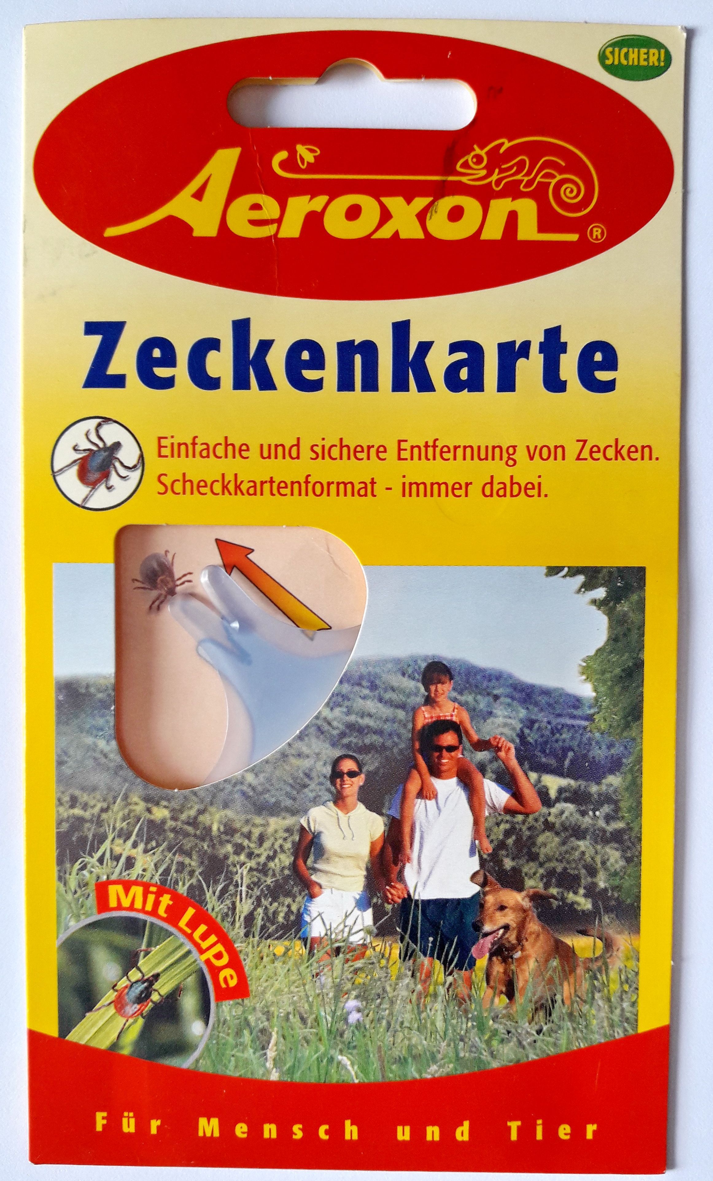 Изображение товара Карта для клещей Aeroxon пластик