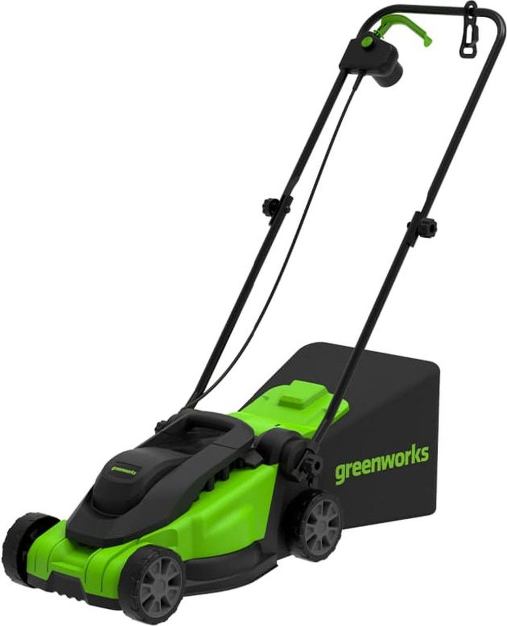 Изображение товара Электрическая газонокосилка GREENWORKS GD1200LM32 1200 Вт, регулировка высоты, травосборник