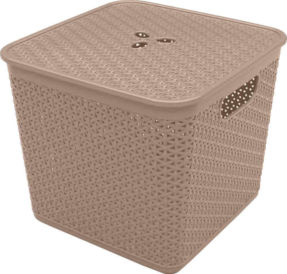 Изображение товара Корзина для хранения Keeplex Rattan 21 л 30х30х28 см морской песок