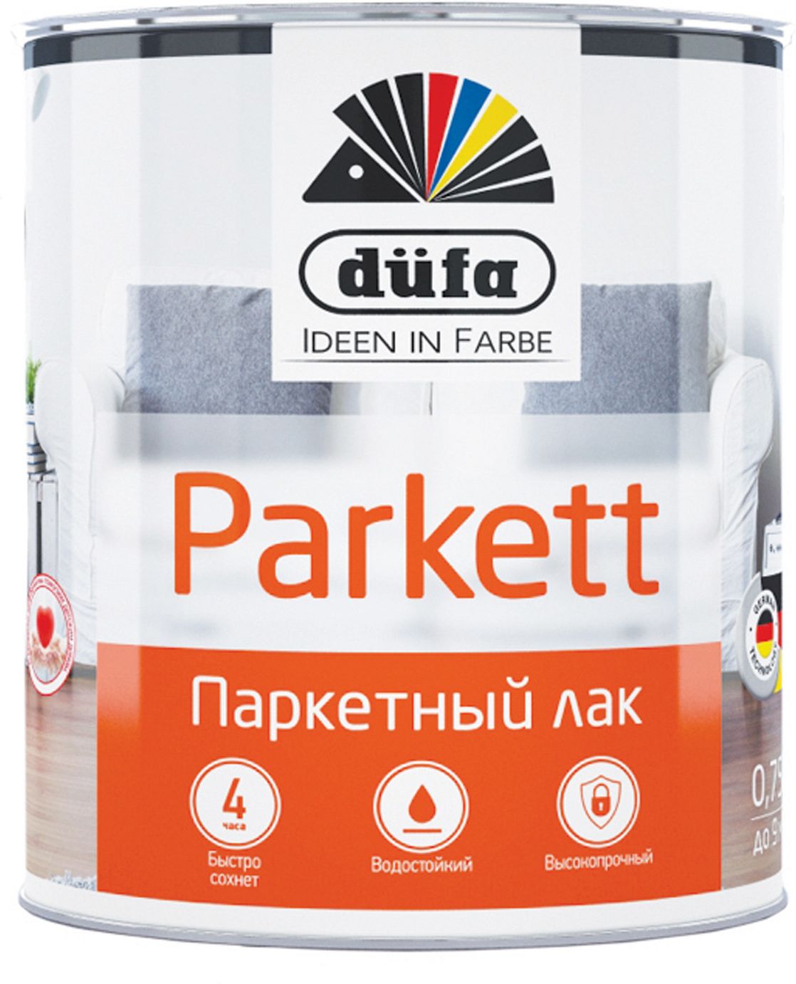 Изображение товара Лак Dufa PARKETT паркетный полуматовый 0,75л