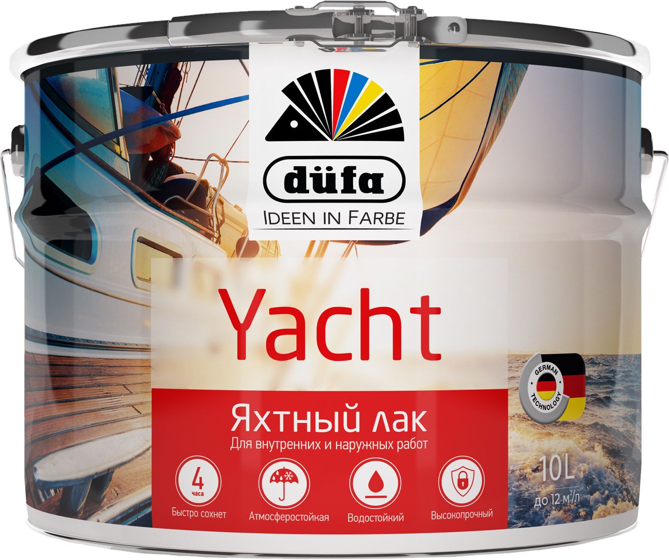Изображение товара Лак яхтный düfa YACHT полумат 10л