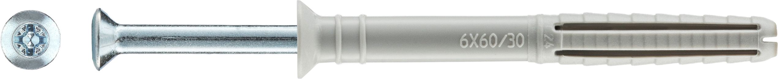 Изображение товара Дюбель-гвоздь Tecfi YZ 6x40 мм с потайной манжетой, 150 шт
