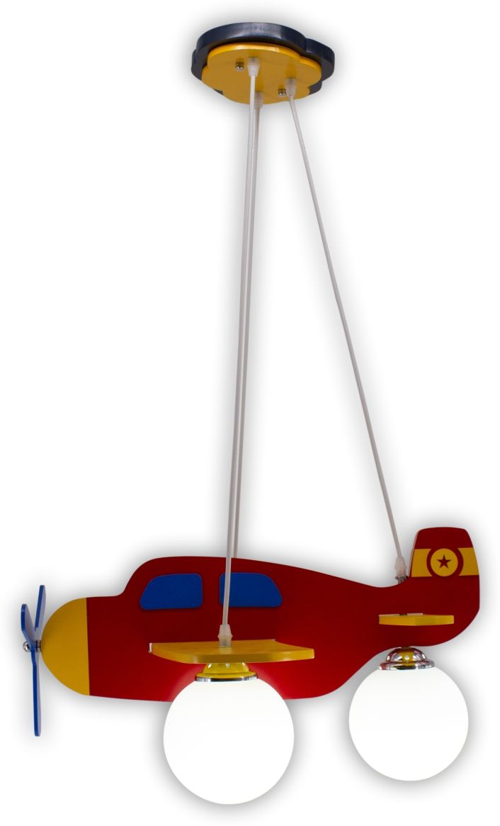 Изображение товара Детская люстра на потолок с самолетом LE CH SALEM с 3 лампами Е27