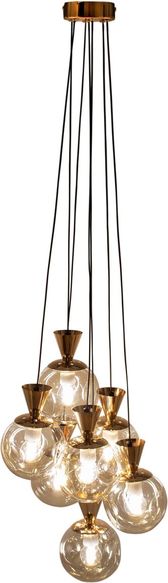 Изображение товара Современная золотистая люстра Leek LE CH ILLUSION Е27x7 для стильного интерьера