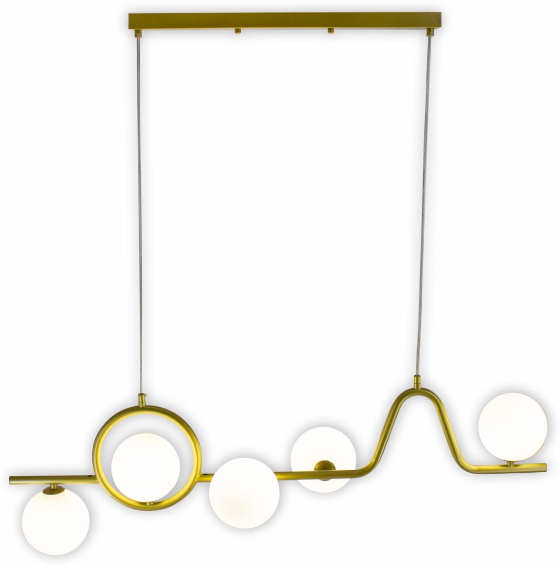 Изображение товара Современная дизайнерская люстра Leek LE CH JAZZ G9x5 с воздушным шарообразным плафоном