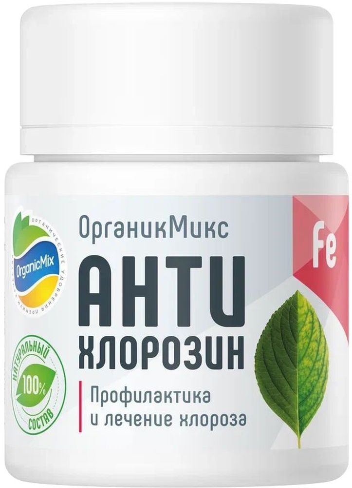 Изображение товара ОрганикМикс АнтиХлорозин 20 г - Органическое удобрение для растений
