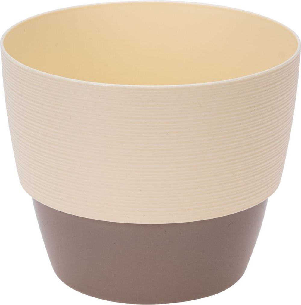 Изображение товара Кашпо ЧЕТЫРЕ СЕЗОНА Валенсия 1,2 л ваниль-фраппе для комнатных растений
